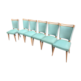 Series of six vintage chairs