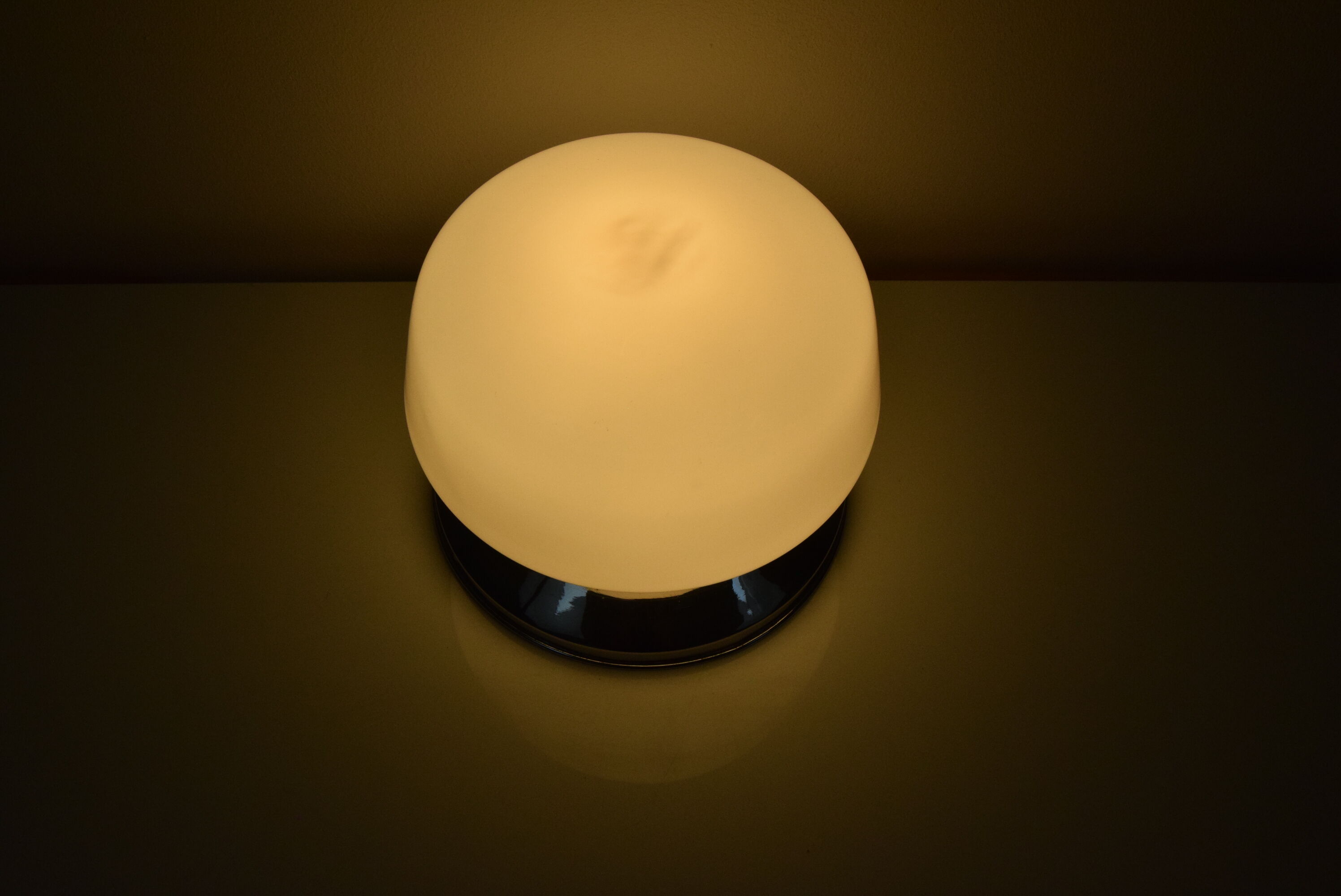 Art Deco Chrome Ceiling Light,1930's.