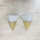 Set of 2 Limburg Glashütte brass and glass wall lamps sconce , 1970s