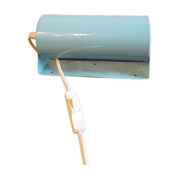 Lampe murale inclinable bleue vintage