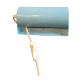 Vintage blue tilting wall lamp