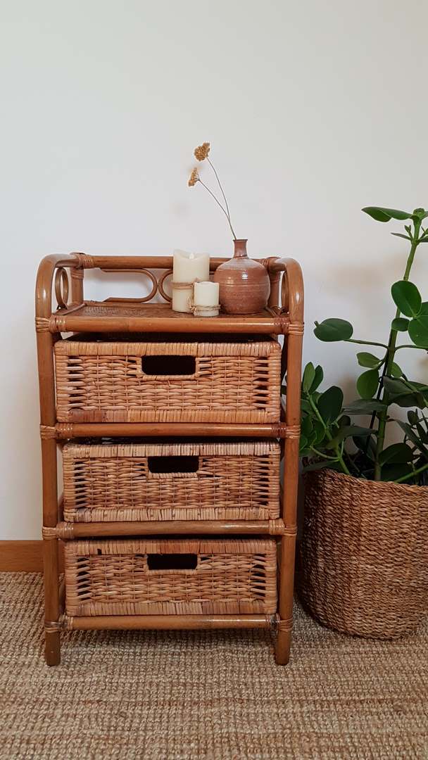 Dresser in rattan