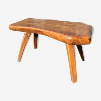 Brutalist solid wood table