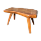 Brutalist solid wood table