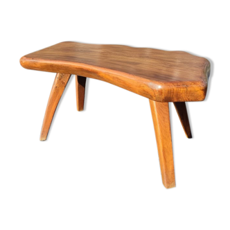 Brutalist solid wood table