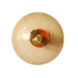 Solid wooden lamp painted orange