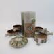 Ceramic aperitif service signed Lamnara Salé Maroc