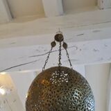 Lanterne boule laiton