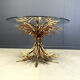 Gilt metal Coco Chanel dining table, 1960s