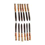 Bamboo handle knives