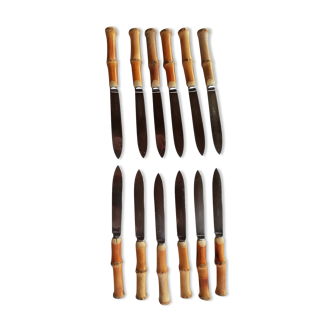Bamboo handle knives