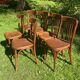 6 Fischel bistro chairs with labels, circa 1930