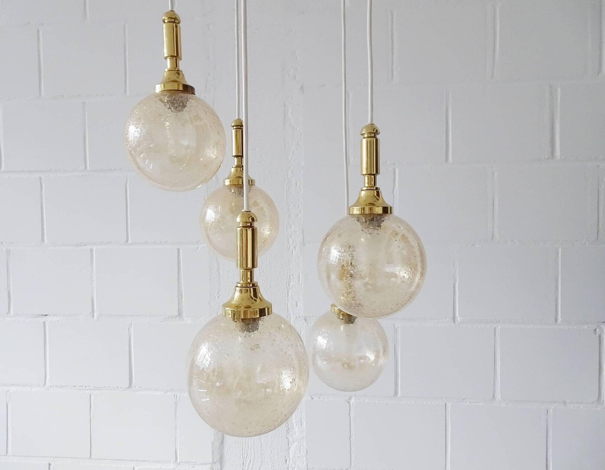 Beautiful cascade lamp by Wila Leuchten from the 1970