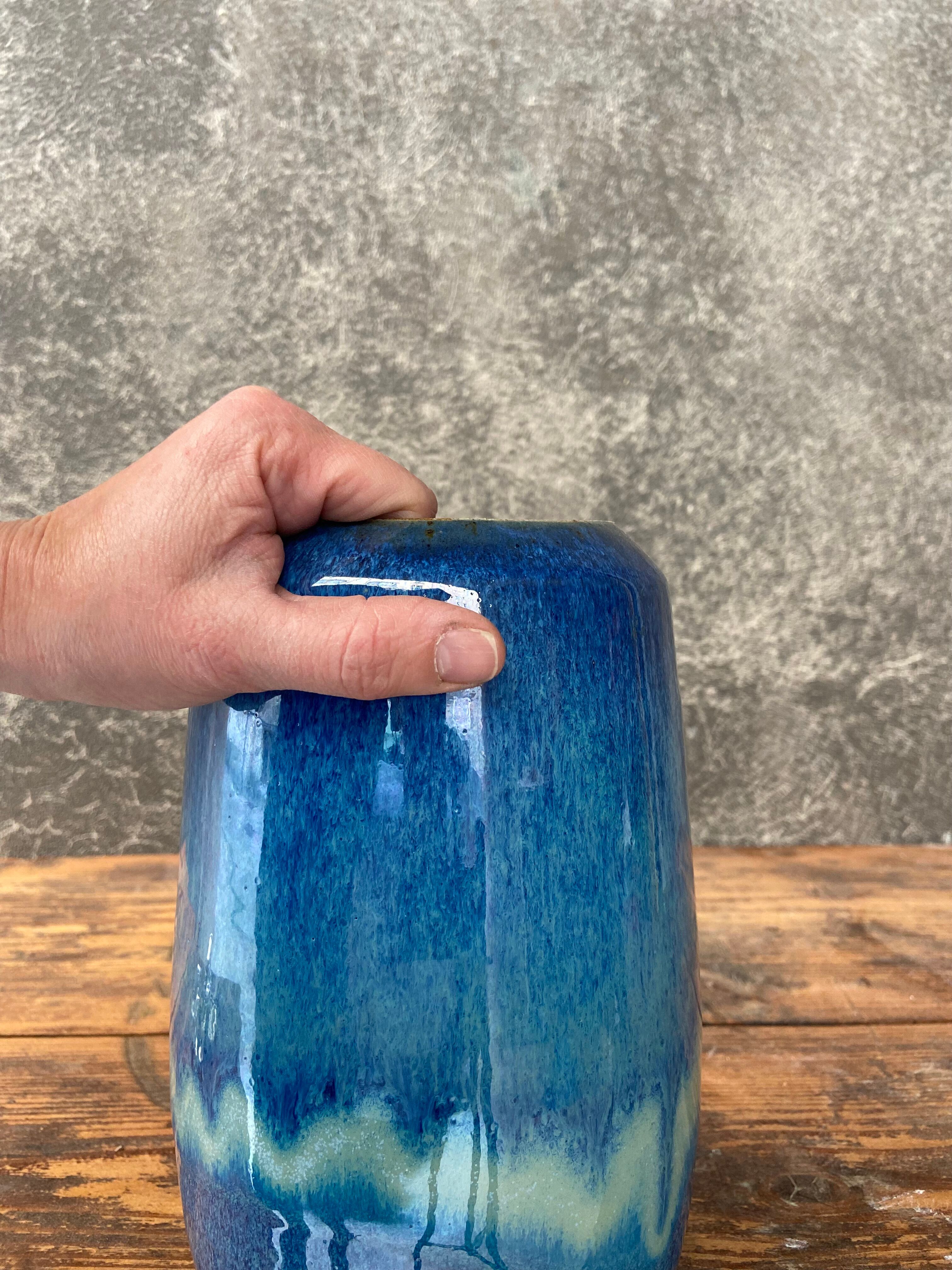 Vintage ceramic vase Vallauris 60s