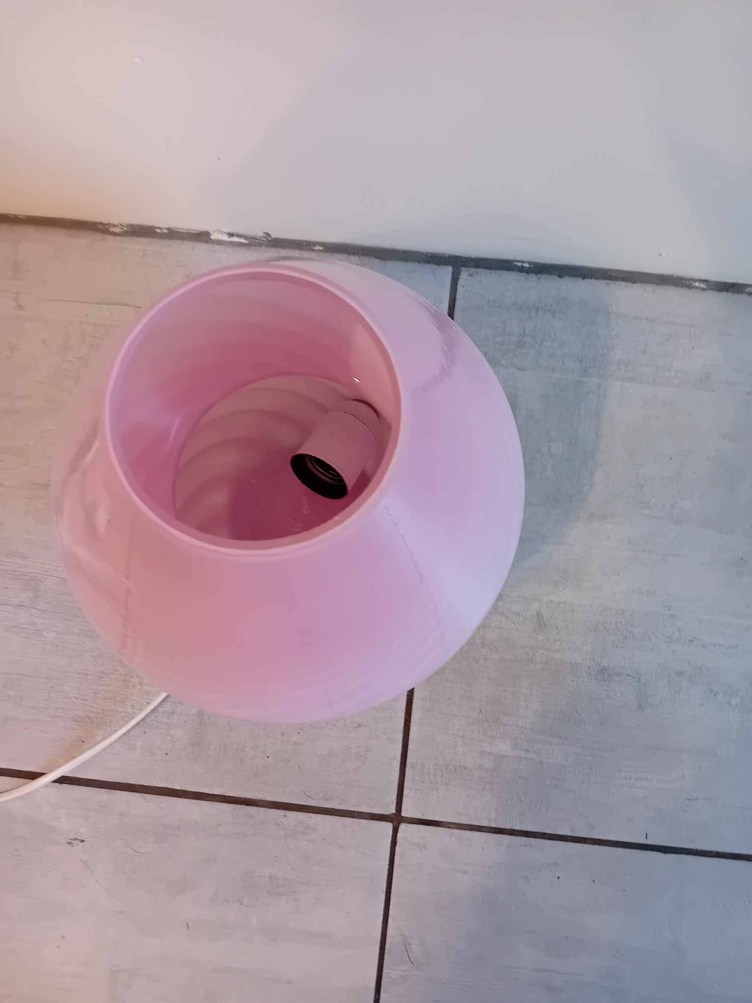 Pink mushroom lamp MURANO 70's