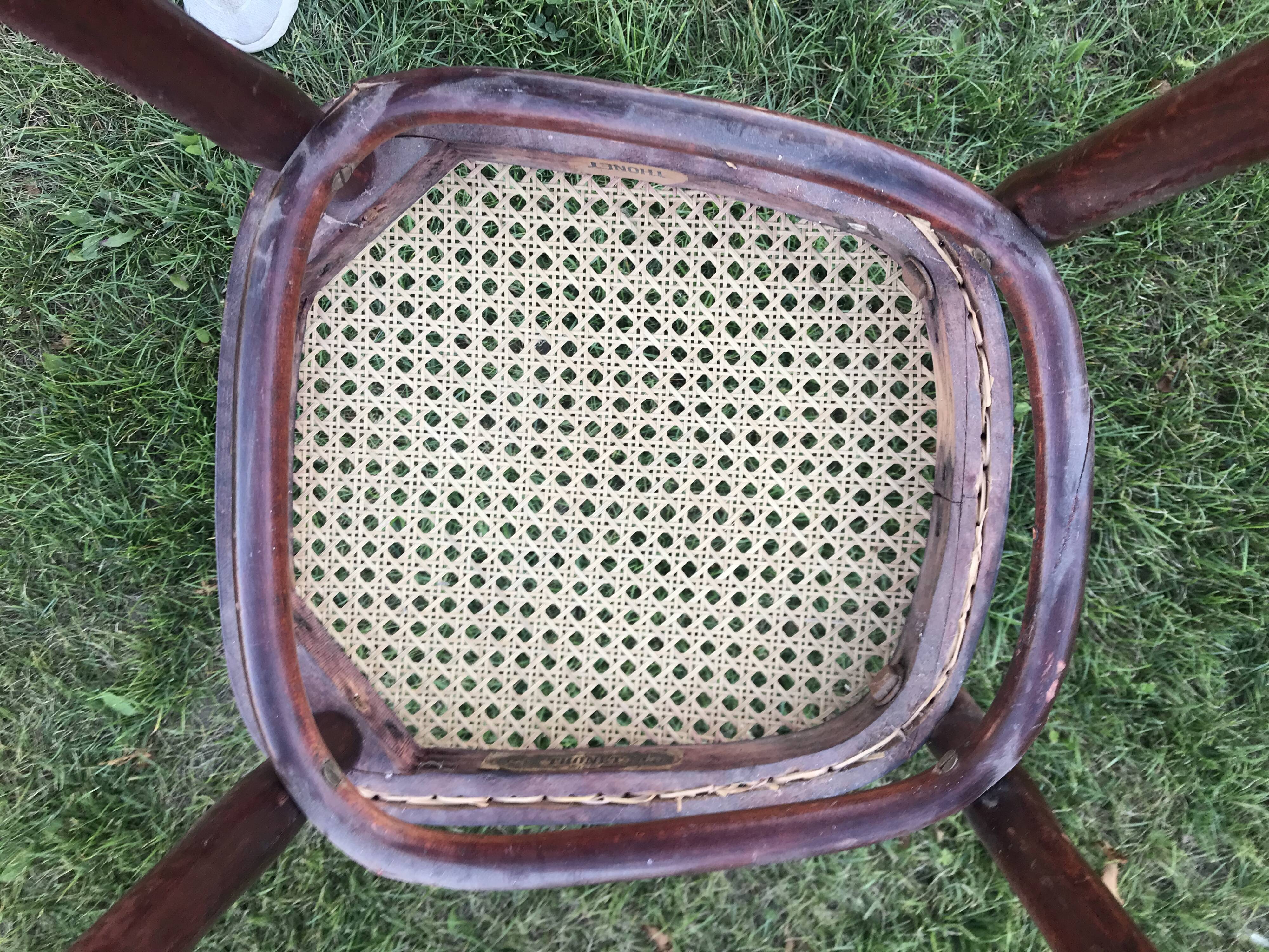 Suite of 6 Thonet bistro chairs