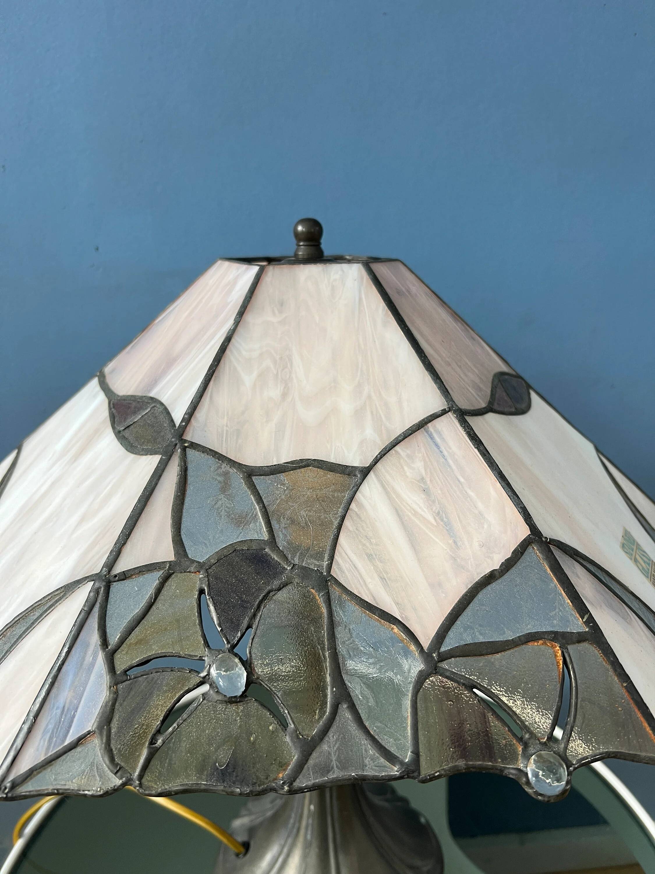 Art Deco stained glass table lamp