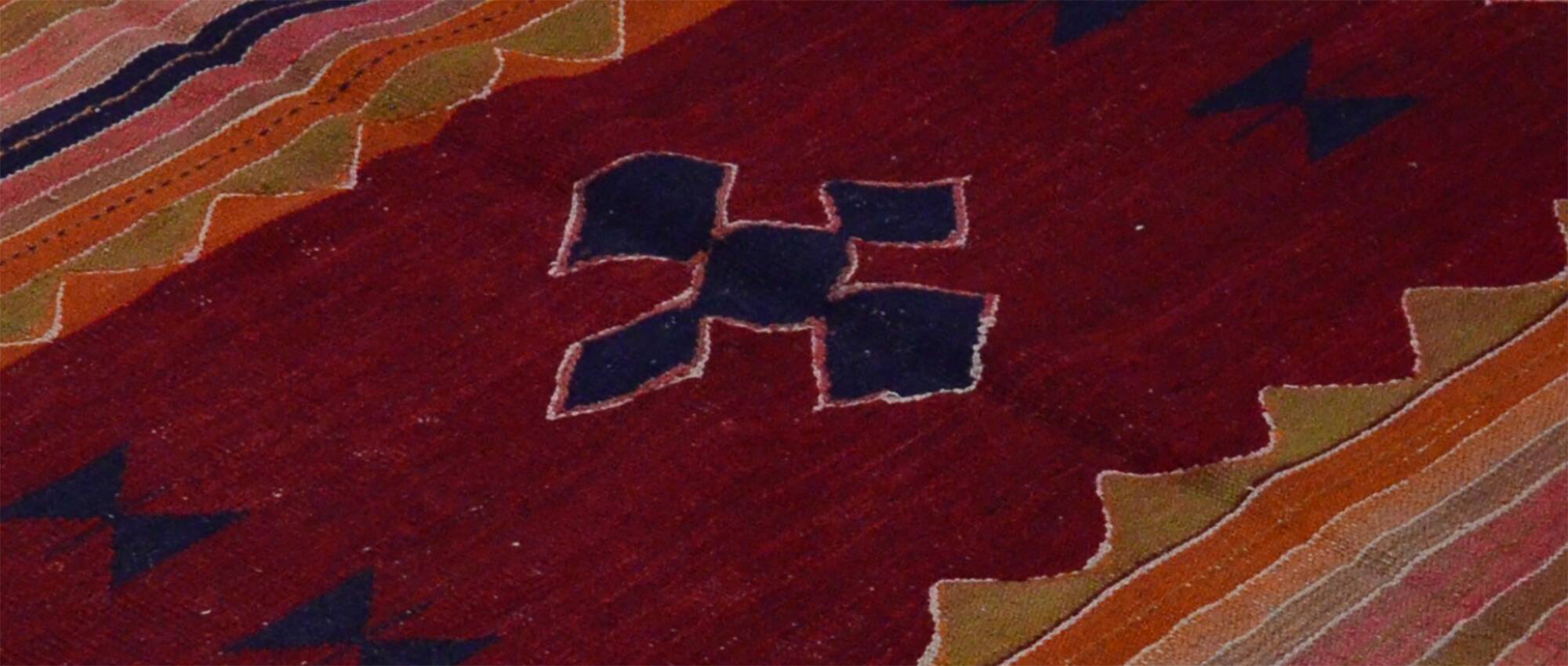 Unique Handwoven Vintage Rug 122X 254 cm