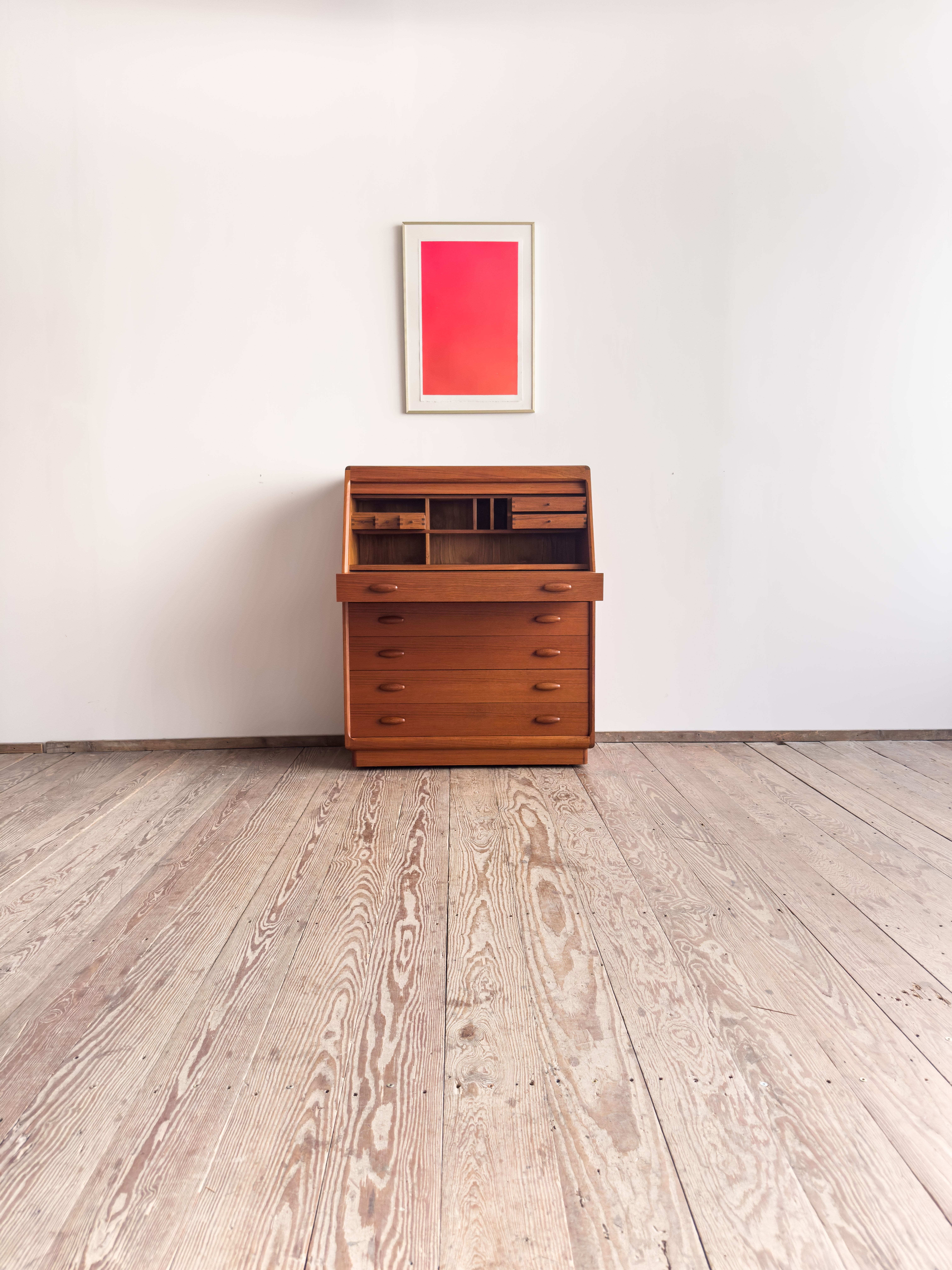 Teak Secretary Dyrlund Denmark Mid Century Desk