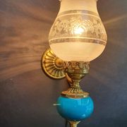 Pair of antique gold wall sconces