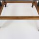Valet serviteur muding années 60 vintage bois et métal peint en noir
