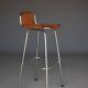 Tabourets de bar « Les Arcs » Dal Vera, sélectionnés par Charlotte Perriand. Lot de 4.