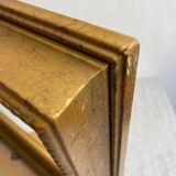 Glazed carved wooden frame