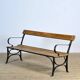 Banc de parc en fer riveté, années 1920