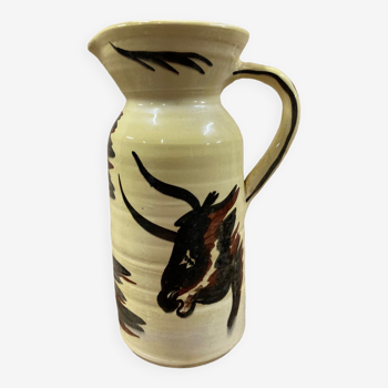 Bull pitcher from Meyssac pottery prehistoric style Corrèze