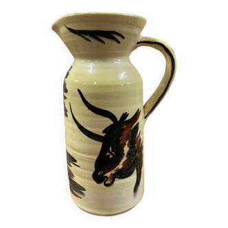 Bull pitcher from Meyssac pottery prehistoric style Corrèze