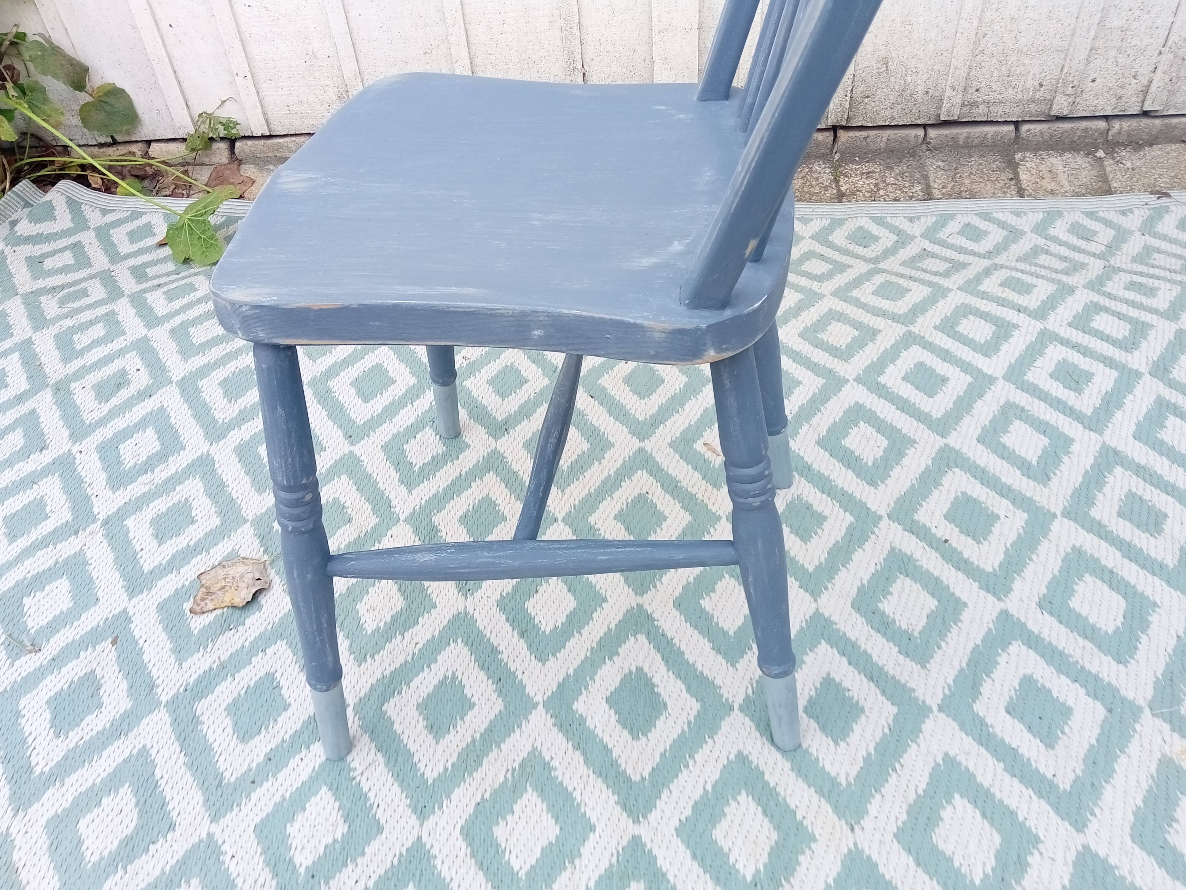 Patinated wooden chair