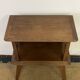 Bedside table with lattices, vintage compass legs