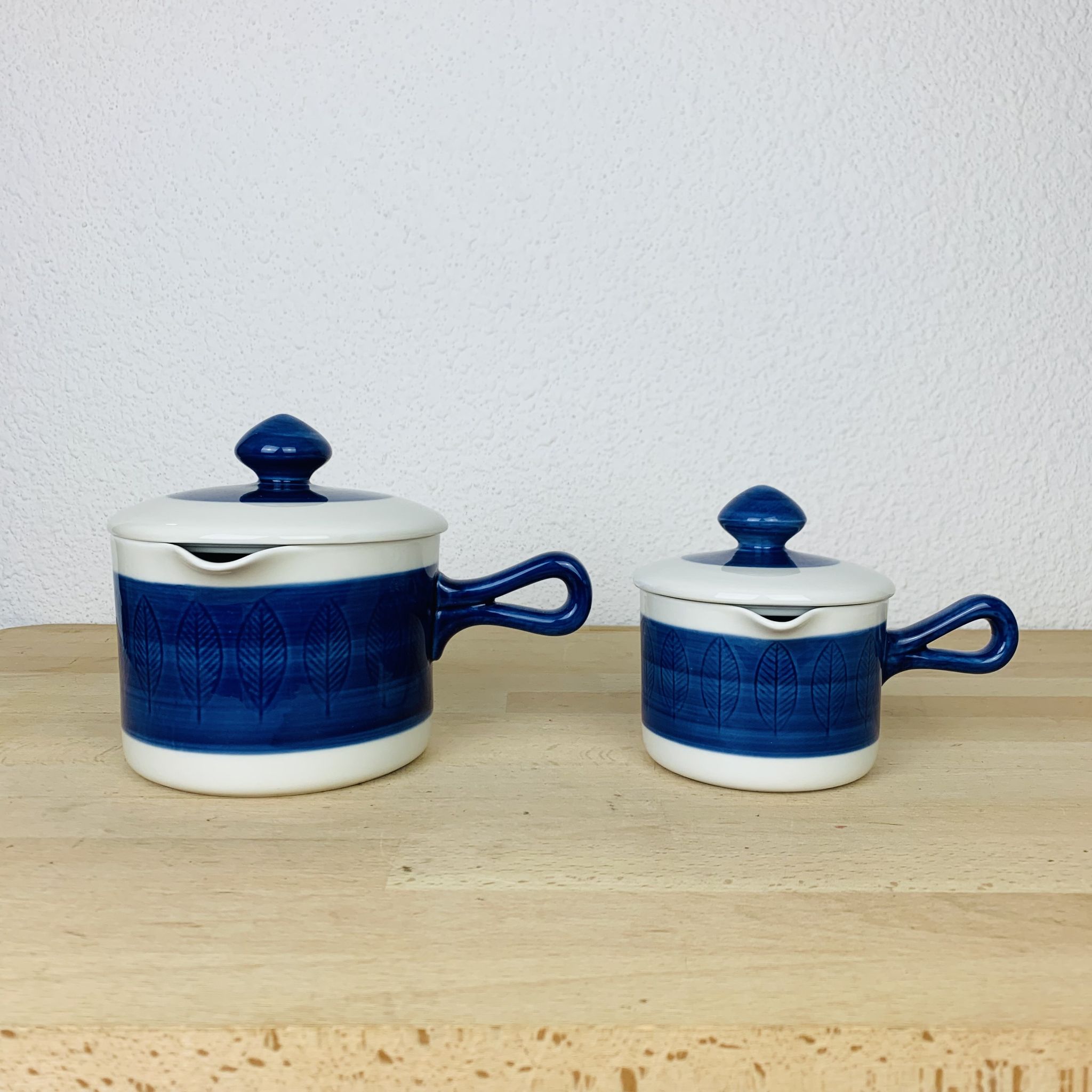 2 saucières céramique Koka par Rörstrand Suède, scandinave
