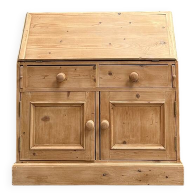 Commode anglaise, scriban en pin