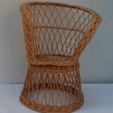 Wicker child chair