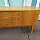Vintage sideboard from the 50s and 60s in wood 245cm