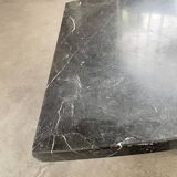 Addor 60s sculptural marble and brass coffee table