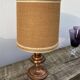 Copper lamp and fabric lampshade from the 70s