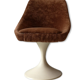 Chaise tulipe velours 1970