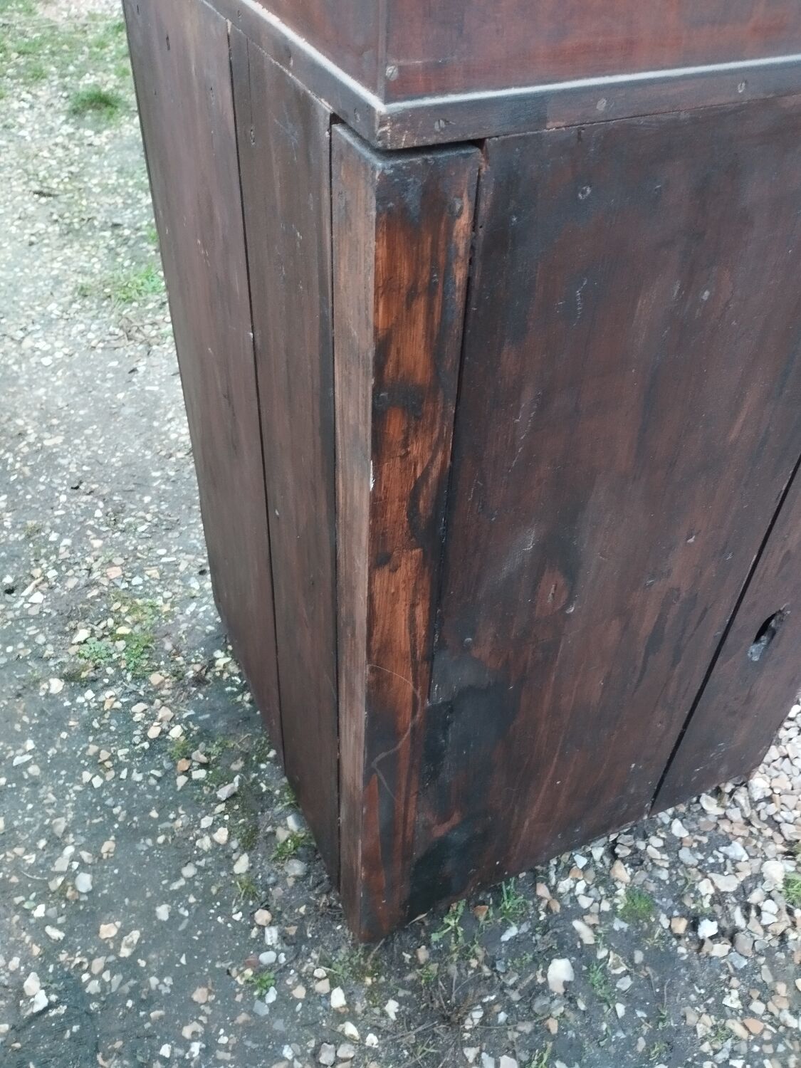 Meuble d'angle commode ancienne style louis xvi