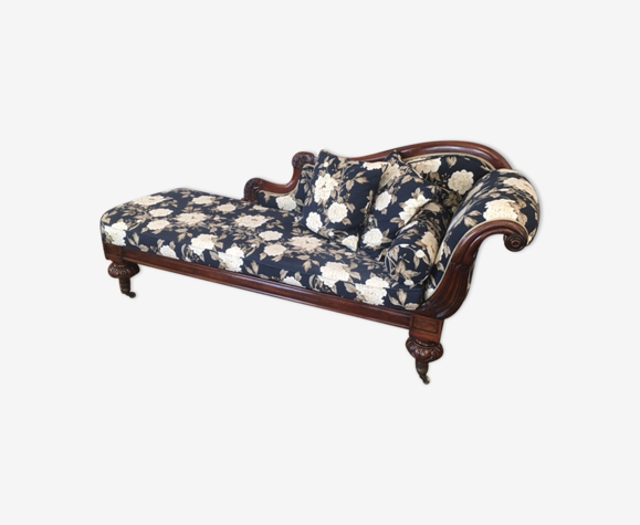 Canapé chaisse longue en acajou antique