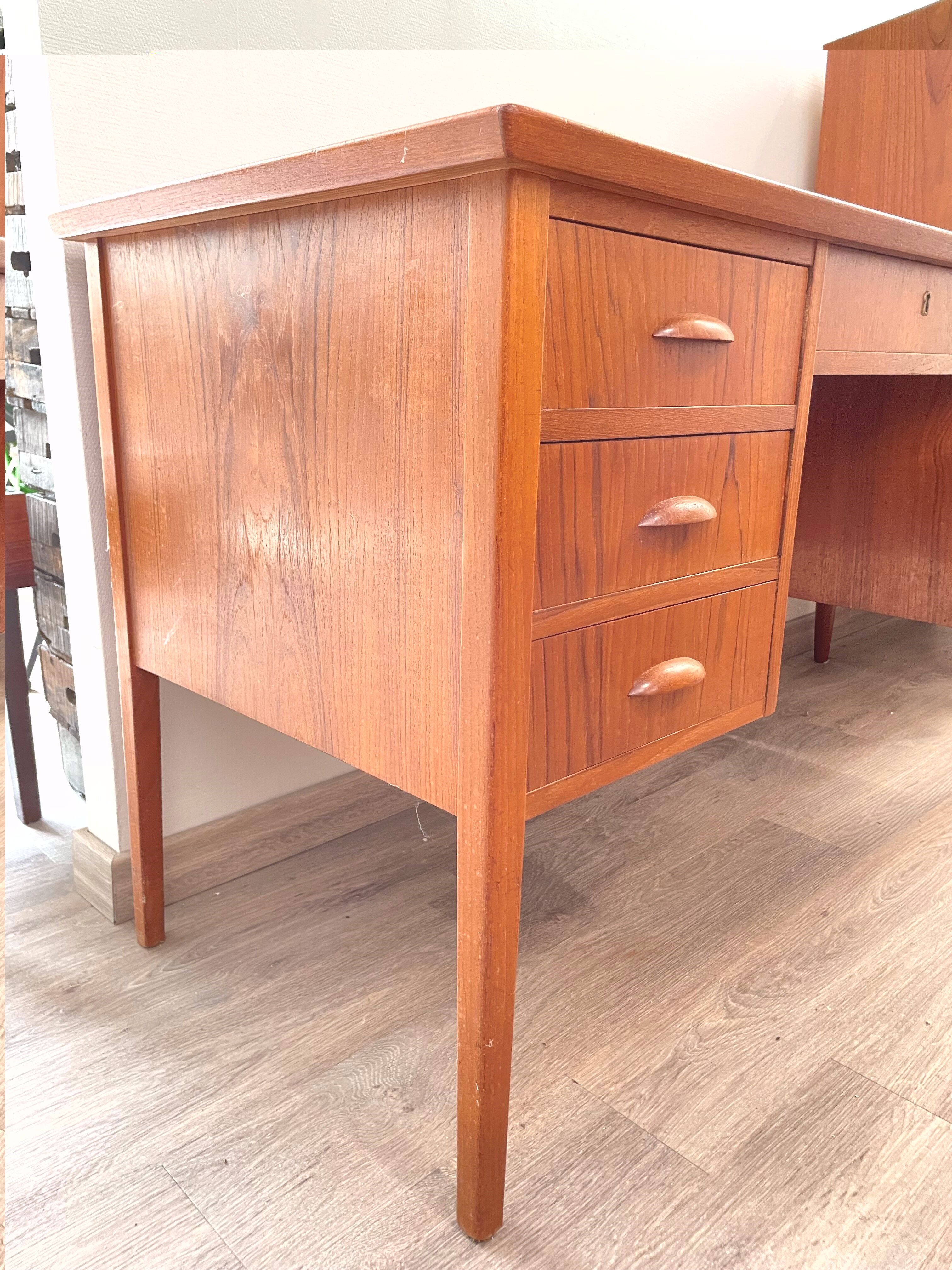 Danish teak desk