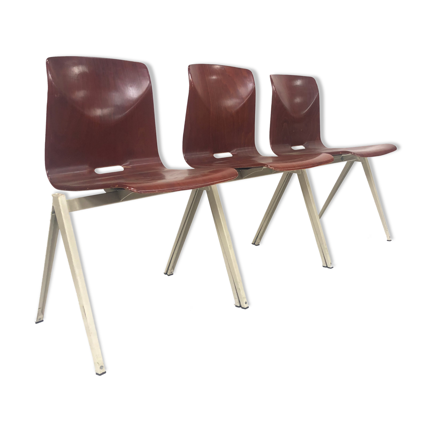 Galvanitas Pagholz vintage school chairs