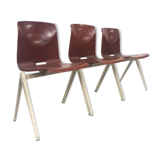 Galvanitas Pagholz vintage school chairs