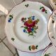 Set of 5 flat plates mismatched Digoin Sarreguemines and Saint-Amand 60s