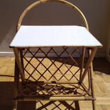 Rattan magasine rack