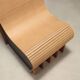 Lot de 4 fauteuils modernes en carton et Forex, années 2000