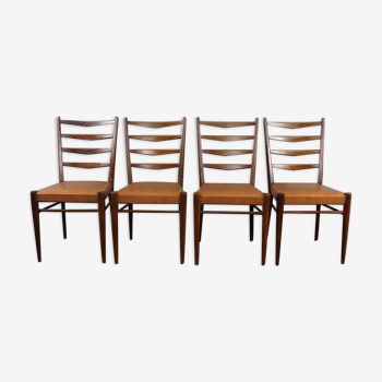 Ensemble de 4 chaises de salle à manger par Cees Braakman pour Pastoe