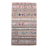 163x280Cm Fuchsia & Pink Persian Kilim Rug, 5x9 Soft Rug