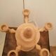 Scandinavian wooden candlestick holder